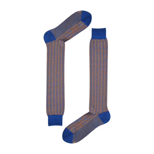 Calza uomo lunga Jacquard optical