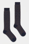 Calza uomo lunga disegno cravatta+rombi cashmere