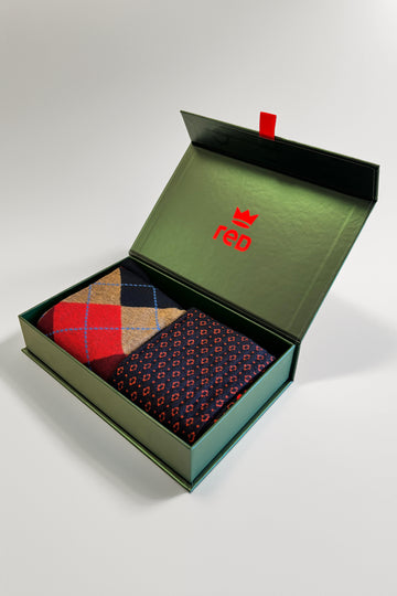 Calza uomo lunga Argyle rombi