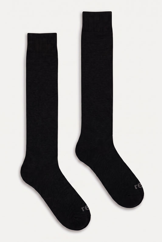 Men's solid cashmere over-the-calf socks