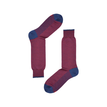 Calza uomo crew Jacquard micro pattern