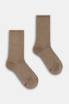 Calzino donna Micro pois con lurex Red