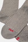 Calzino donna Micro pois con lurex Red