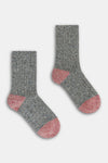 Calzino donna unito bottonato Red