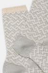 Calzino donna Jacquard onde Red
