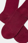 Calzino donna Costa 2/2 caldo cotone e lurex Red