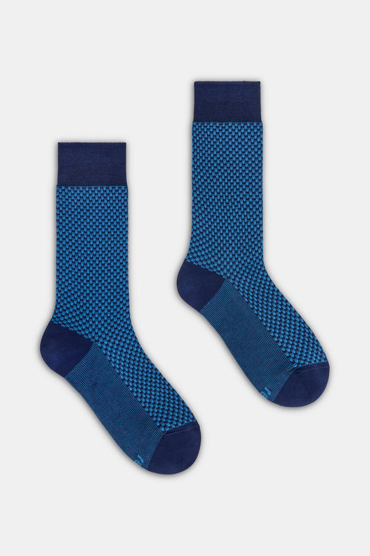 Calza uomo crew Jacquard micro corona