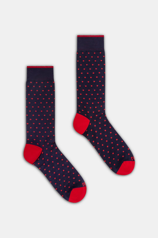 Calza uomo crew Pois extralight