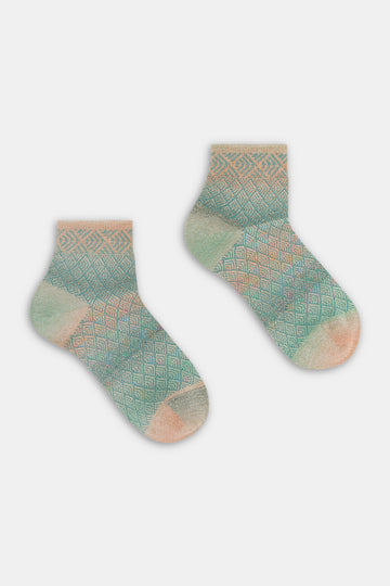 Calzino donna Jacquard decò