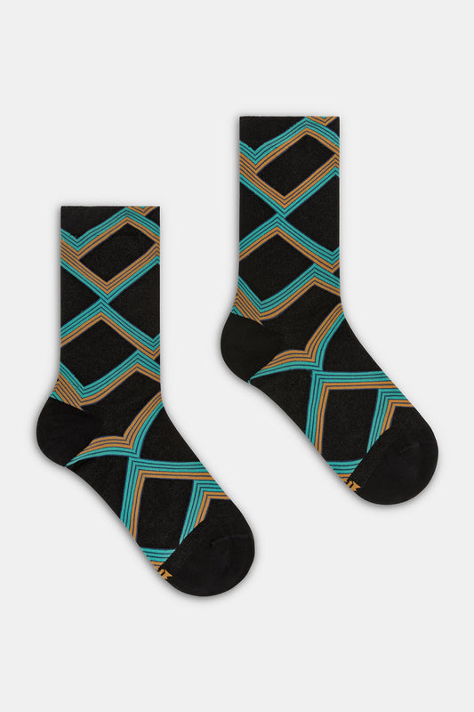 Calzino donna Riga zig zag