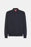 Men's sweatshirt College with buttons solid color Red