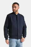 Men's sweatshirt College with buttons solid color Red