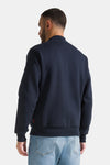 Men's sweatshirt College with buttons solid color Red