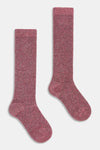 Calza lunga donna bouclé Red