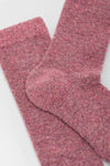Calza lunga donna bouclé Red