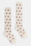 Calza lunga donna Santa claus Red