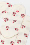 Calza lunga donna Santa claus Red