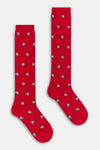 Calza lunga donna Santa claus Red