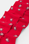 Calza lunga donna Santa claus Red