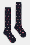 Calza lunga donna Santa claus Red