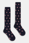 Calza lunga donna Santa claus Red