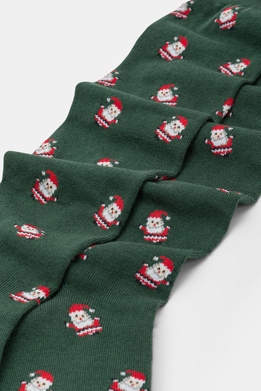 Calza lunga donna Santa claus Red