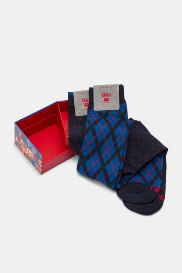 Calza lunga uomo Argyle e Puntaspillo