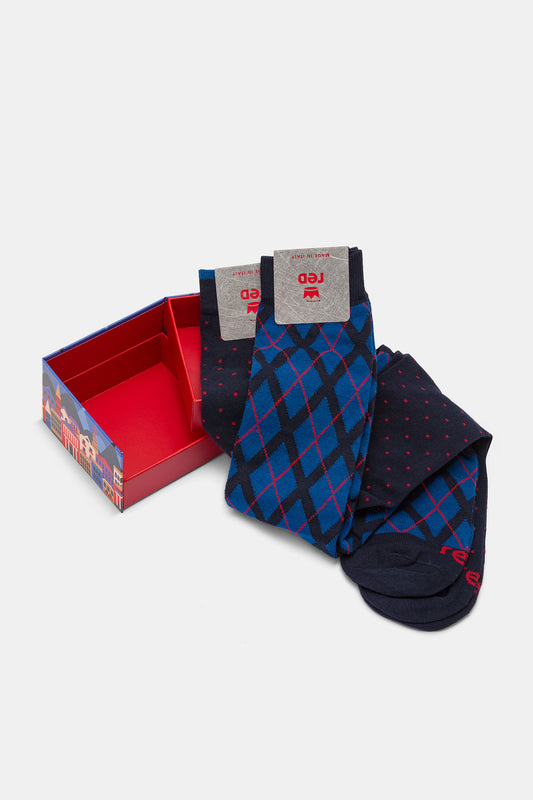 Calza lunga uomo Argyle e Puntaspillo