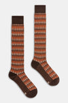 Calza lunga uomo Jacquard Barocco