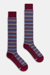 Calza lunga uomo Jacquard Barocco