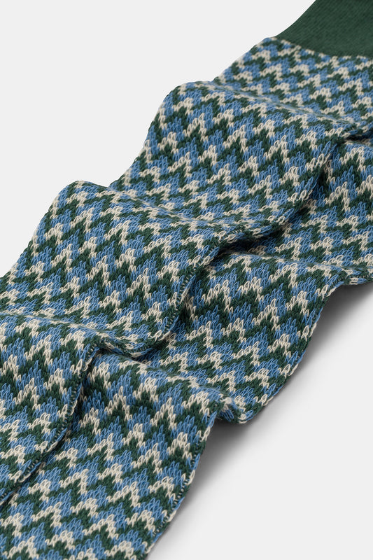 Calza lunga uomo Jacquard punte