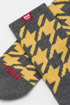 Calza uomo crew Sporty houndstooth Red