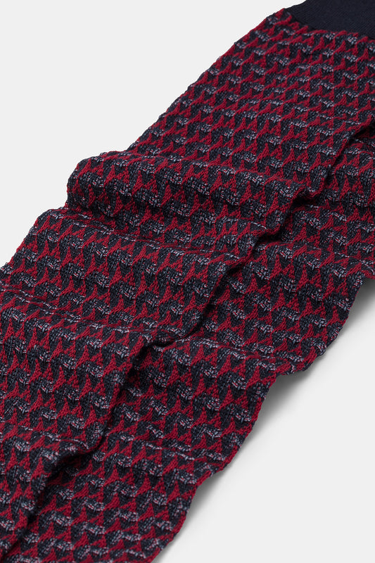 Calza uomo Jacquard Triangoli in lana
