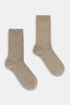 Calzino donna Costa 2/2 caldo cotone e lurex Red