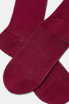 Calzino donna Costa 2/2 caldo cotone e lurex Red