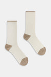 Calzino donna Costa 4/2 con lurex e cashmere Red