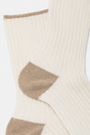Calzino donna Costa 4/2 con lurex e cashmere Red