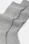 Calzino donna Costa 4/2 con lurex e cashmere Red