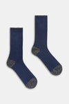 Calzino donna Costa 4/2 con lurex e cashmere Red