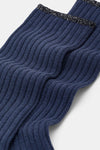 Calzino donna Costa 4/2 con lurex e cashmere Red