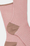 Calzino donna Costa 4/2 con lurex e cashmere Red