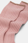 Calzino donna Costa 4/2 con lurex e cashmere Red