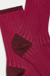 Calzino donna Costa in lurex Red