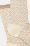Calzino donna Jacquard onde Red