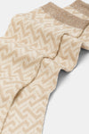 Calzino donna Jacquard onde Red