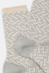 Calzino donna Jacquard onde Red