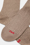 Calzino donna Micro pois con lurex Red
