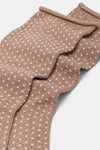 Calzino donna Micro pois con lurex Red
