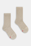 Calzino donna Micro pois con lurex Red