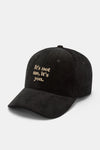 Cappello in velluto scritte Red